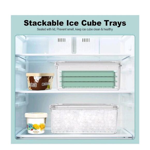 Mini Ice Cube Trays for Freezer, Small Round Ice Cube Molds 104x3 PCS Tiny... - Picture 5 of 8